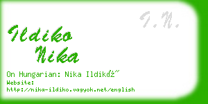 ildiko nika business card